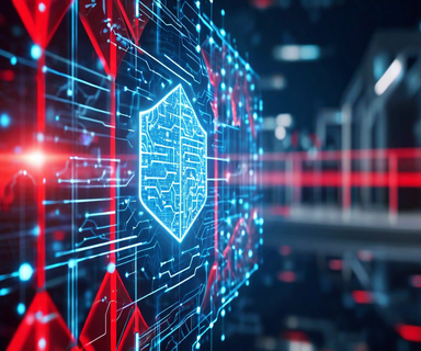 Conceptual image depicting AI neural network patterns intersecting with security barriers and Pentagon oversight symbols, representing government regulatory action on artificial intelligence supply chain risks