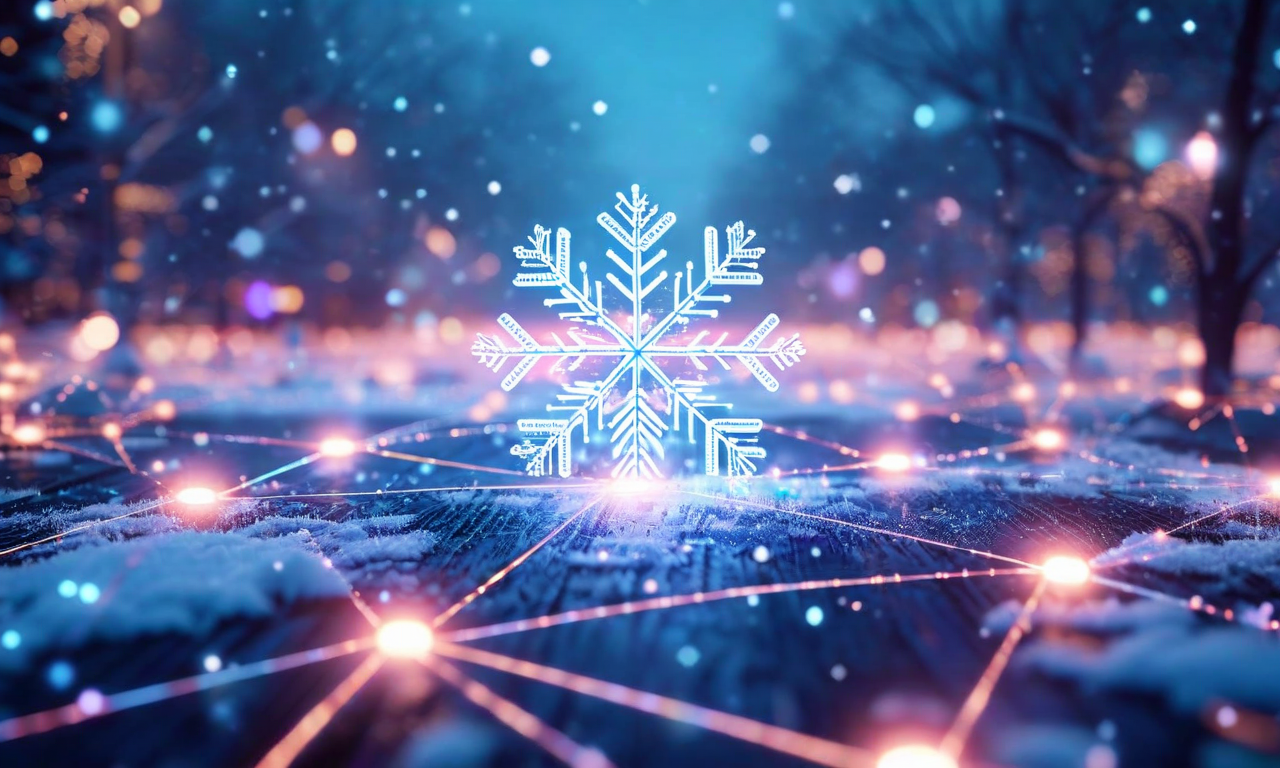 冬季キャンペーンの運用パターンを示す概念図。雪と寒冷気象条件、投票者動員と地域コミュニティの関与、既存の組織インフラネットワーク、デジタルデバイスと接続による現代的キャンペーン戦略が統合された視覚化。背景に気象要素、中景に組織構造、前景にデジタル技術統合を配置。