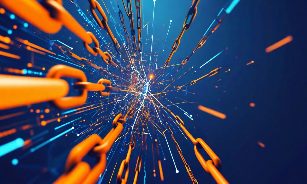 Davos参加に伴う複数のリスク要因を表現した抽象的なビジュアル。評判リスク、コミットメント・トラップ、リソース浪費、機会費用が、中央の会議設定を取り囲む相互接続された要素として描かれている。幾何学的で有機的なパターンが複雑に絡み合い、戦略的なビジネスリスクと結果を象徴している。