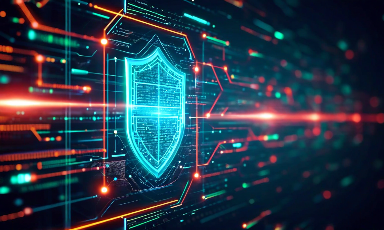 未成年ユーザーを保護するコンテンツフィルタリングシステムの概念図。中央に輝く盾があり、複数のフィルター層が幾何学的パターンとノードで表現されている。盾の周囲には、暴力的なコンテンツが赤色でブロックされ、成人向けコンテンツが不透明化され、自傷行為関連コンテンツが警告フィルターされている様子が示されている。安全なコンテンツは通過し、有害なコンテンツはブロックまたはリダイレクトされるデータフローが視覚化されている。