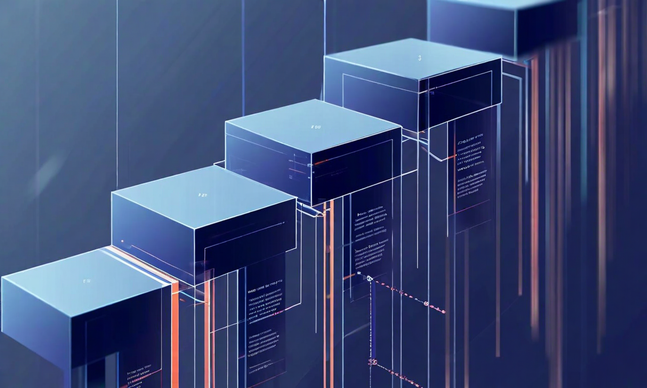 システムアーキテクチャの進化を3段階で表現した図。第1段階は単一カラースキーム（深青とグレー）の単純なモノリシック構造。第2段階はLight modeが後付けされたレイヤー化された複雑な構造で、デュアルトーンカラーシステムと相互接続されたモジュールを表示。第3段階は複数の重なり合うレイヤー、断片化されたコンポーネント、絡み合った接続を持つ高度に複雑なシステムで、技術的負債の蓄積を示す。