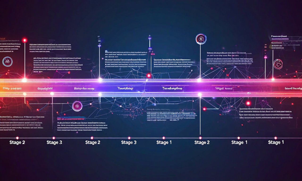 ガードレール技術の3段階の進化を示す図。左から右へ、第1世代の単純なキーワードマッチング（基本的なテキストスキャンと赤いブロック表示）、第2世代のコンテキスト分析（相互接続されたノードと意味理解層）、第3世代の意図認識ネットワーク（神経経路と多次元データ処理）を表現。各段階で検出精度が向上し、回避可能性が低下する様子を視覚的に表示。