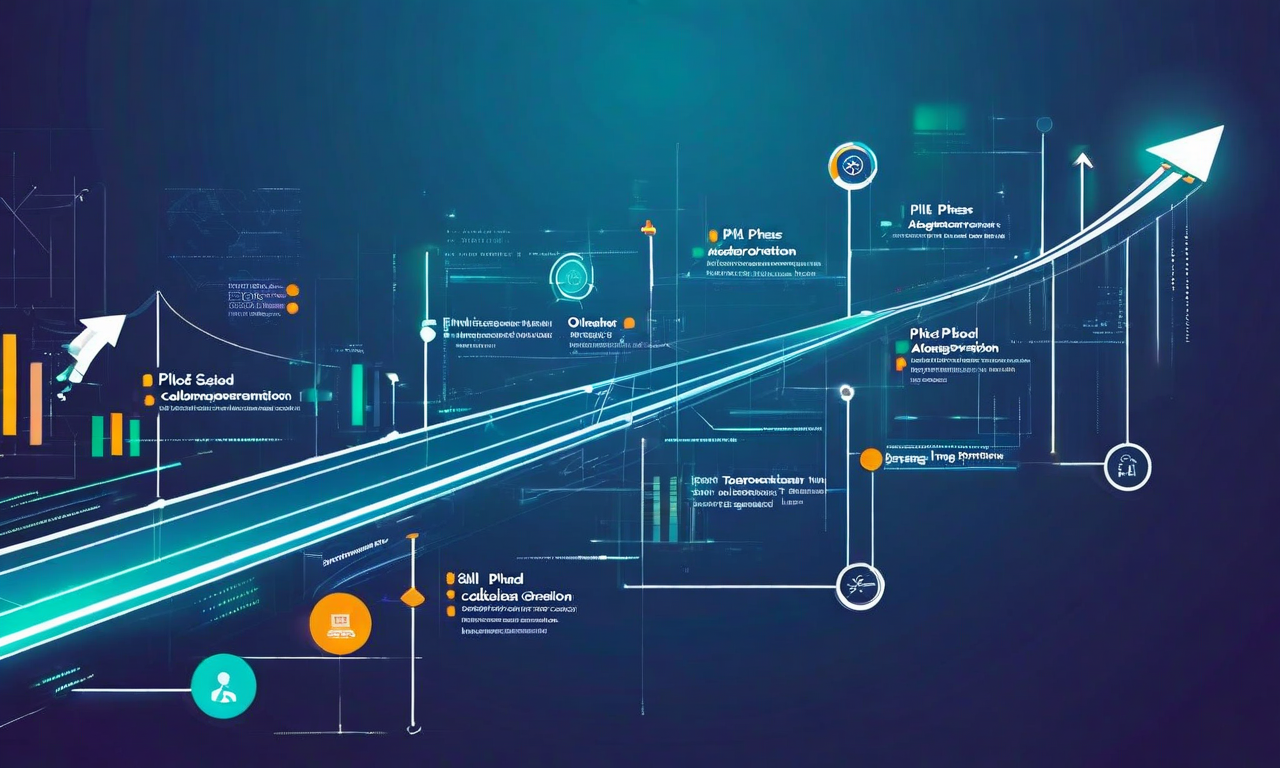 Nanolang導入の3段階的ロードマップを示す図。左から右へ進む段階的な実装プロセスを表現。パイロット段階では小規模チームの実験的導入、段階的展開では複数部門への拡大、本格運用では全社的な統合と成熟したプロセスの確立を視覚化。各段階間の移行と知識伝承を矢印と接続線で表現。