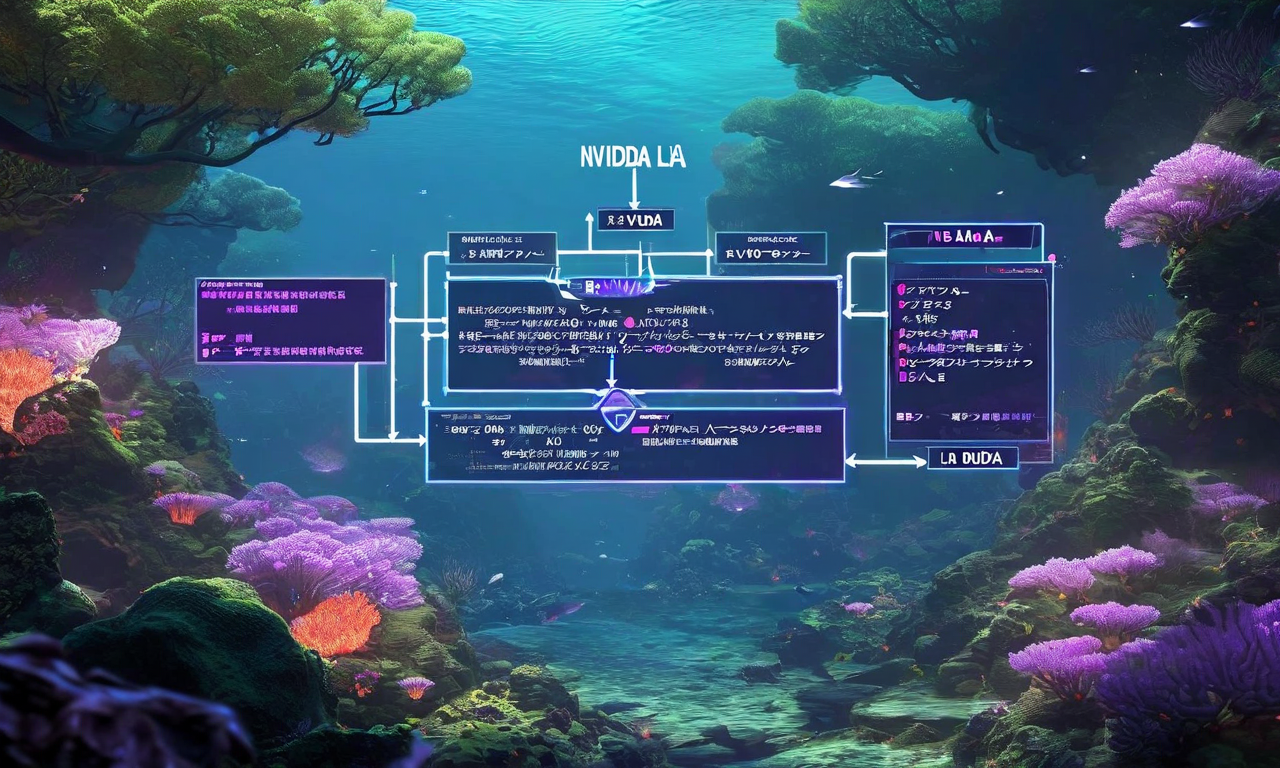 NVIDIA CUDAエコシステムとTalosスタックの比較図。左側のNVIDIAセクションはCUDA、cuDNN、TensorRT、NCCLの4つの成熟したコンポーネントが階層的に統合されている。右側のTalosセクションはコンパイラ、フレームワークサポート、最適化ツールの3つの限定的なコンポーネントを示す。中央の統合障壁セクションはAPI互換性の欠落、パフォーマンスギャップ、開発者エコシステムの3つの主要な課題を列挙している。両スタックから統合障壁へ矢印が指し、成熟度の差と制限事項を示唆している。