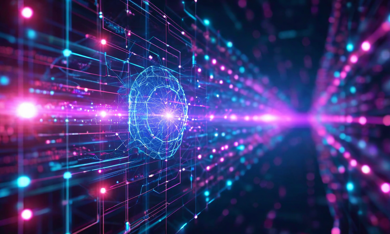 Agent Loop技術の組織統合を表現したビジュアル。左側は現在の状態として分断されたシステムと手動プロセスを示し、右側は未来像として相互接続されたノードと流動するデータが自動化と人間の判断が協調する様子を表現。中央ではAgent loopが組織全体に浸透していく様子が神経ネットワークのように広がっている。