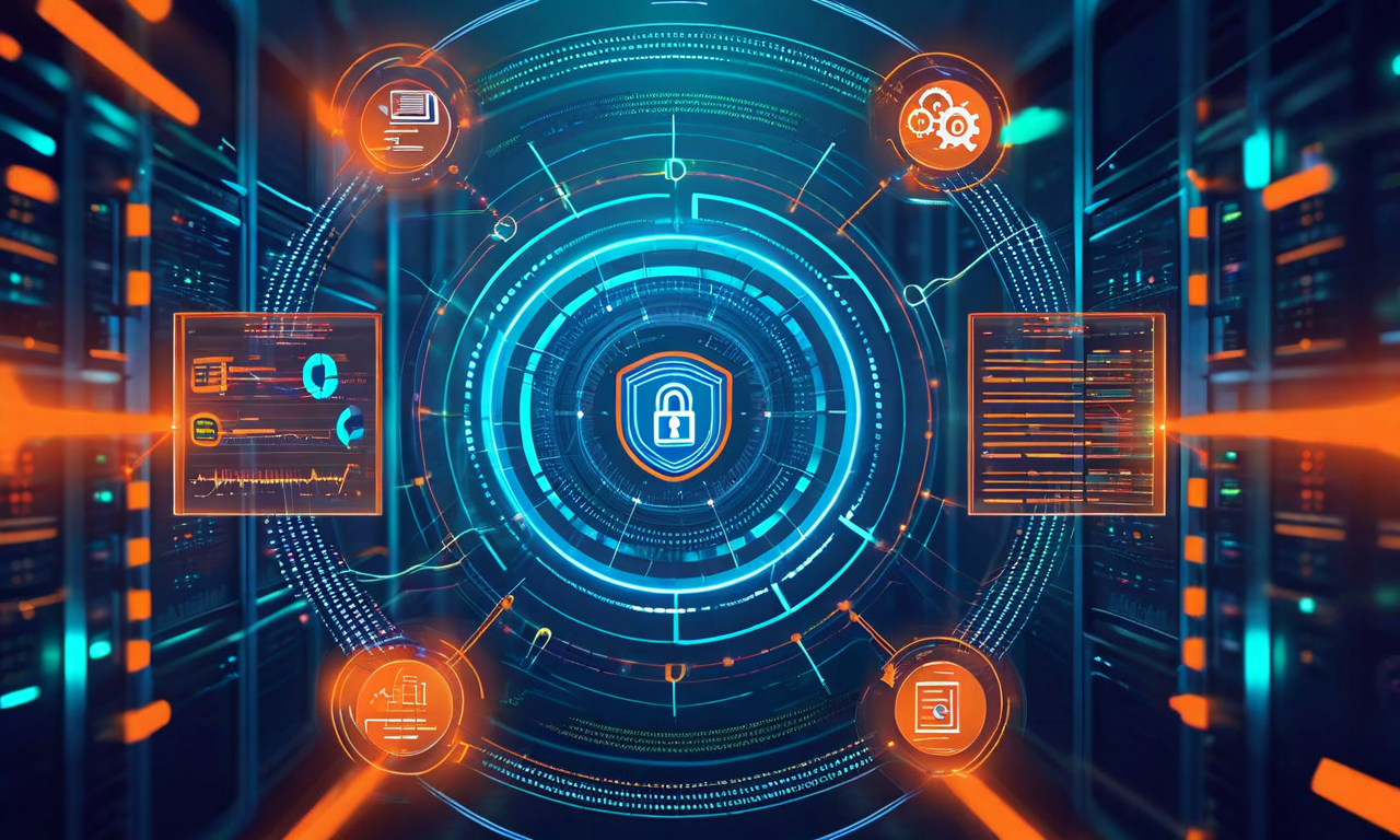 音声インフラのリスク全体像を示す図。中央のハブから3つのリスク分類が放射状に展開：技術リスク（スケーリング限界、コーデック互換性）、運用リスク（人員不足、監視不足）、戦略リスク（ベンダーロックイン、規制変更）。各リスクカテゴリーから軽減戦略への経路が保護シールドとして表示されている。色分けされた層状の円形デザインで、ネットワーク接続とデータフロー可視化を含む。