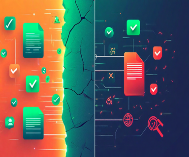 Split illustration showing an ePub file passing validation checks on one side but being rejected by a platform on the other, representing the gap between technical compliance and practical compatibility